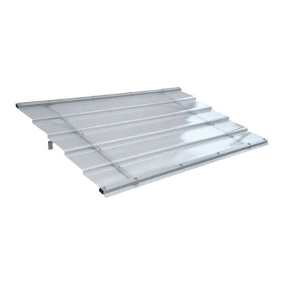 Døroverdækning Straight T-150 150x95,4 cm Grå med Aluminiumsramme