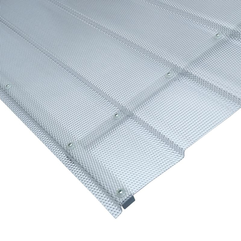 Døroverdækning Straight T-150 150x95,4 cm Grå med Aluminiumsramme