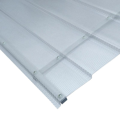 Døroverdækning Straight T-150 150x95,4 cm Grå med Aluminiumsramme