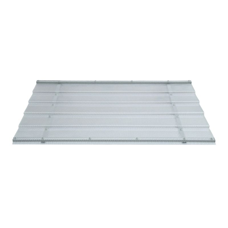 Døroverdækning Straight T-150 150x95,4 cm Grå med Aluminiumsramme