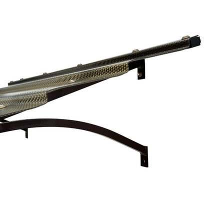 Dørbaldakin Straight T-150 150x95,4 cm Brun Aluminium og Polycarbonat