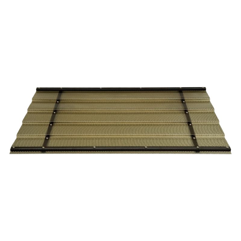 Dørbaldakin Straight T-150 150x95,4 cm Brun Aluminium og Polycarbonat