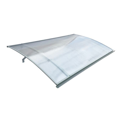 Døroverdækning Buet 160x100 cm Grå med Polycarbonat