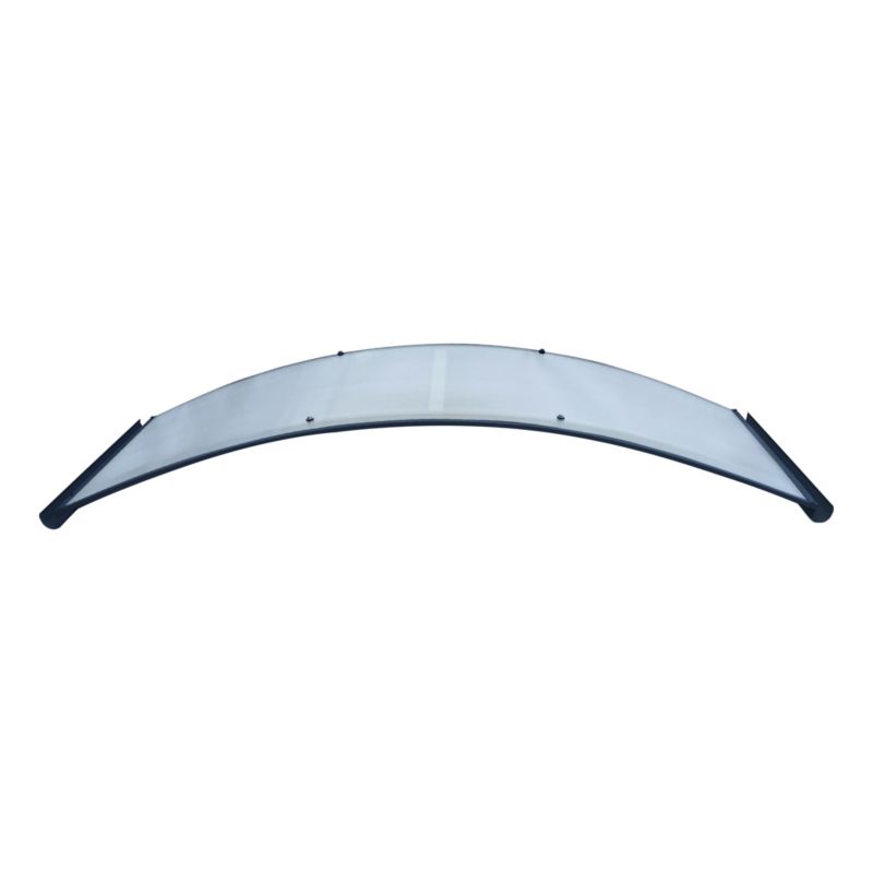 Døroverdækning Rodeo R-150 150 cm Antracitgrå med Polycarbonat
