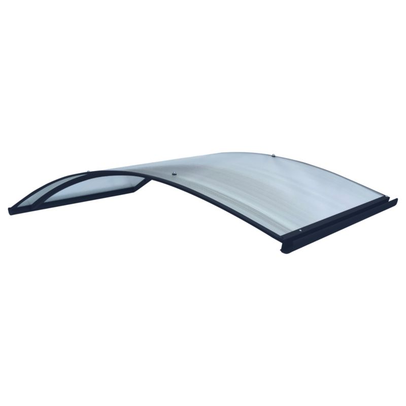 Døroverdækning Rodeo R-150 150 cm Antracitgrå med Polycarbonat
