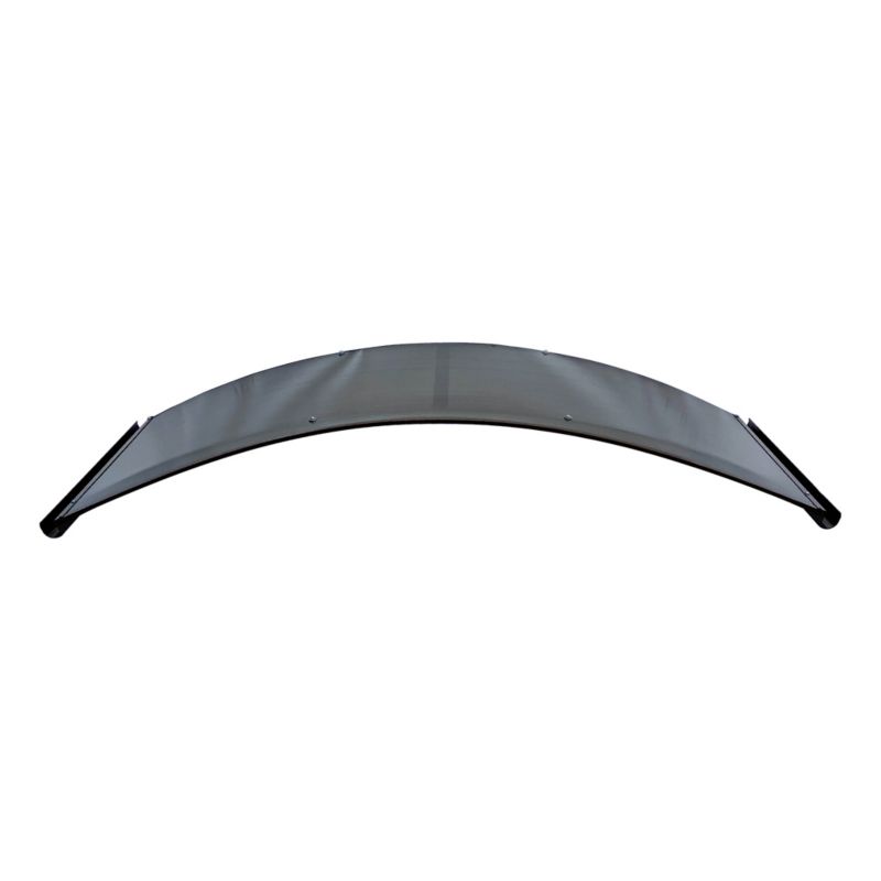 Dør baldakin buet aluminium 150 cm brun RAL 8017 polycarbonat