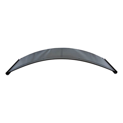 Dør baldakin buet aluminium 150 cm brun RAL 8017 polycarbonat