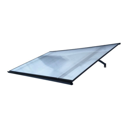 Døroverdækning Straight T-160 Antracitgrå Aluminium og Polycarbonat 160x100 cm