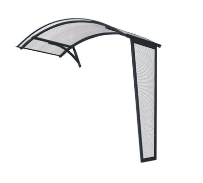 Dørsegl Buet 158x90 cm Gennemsigtig Polycarbonat