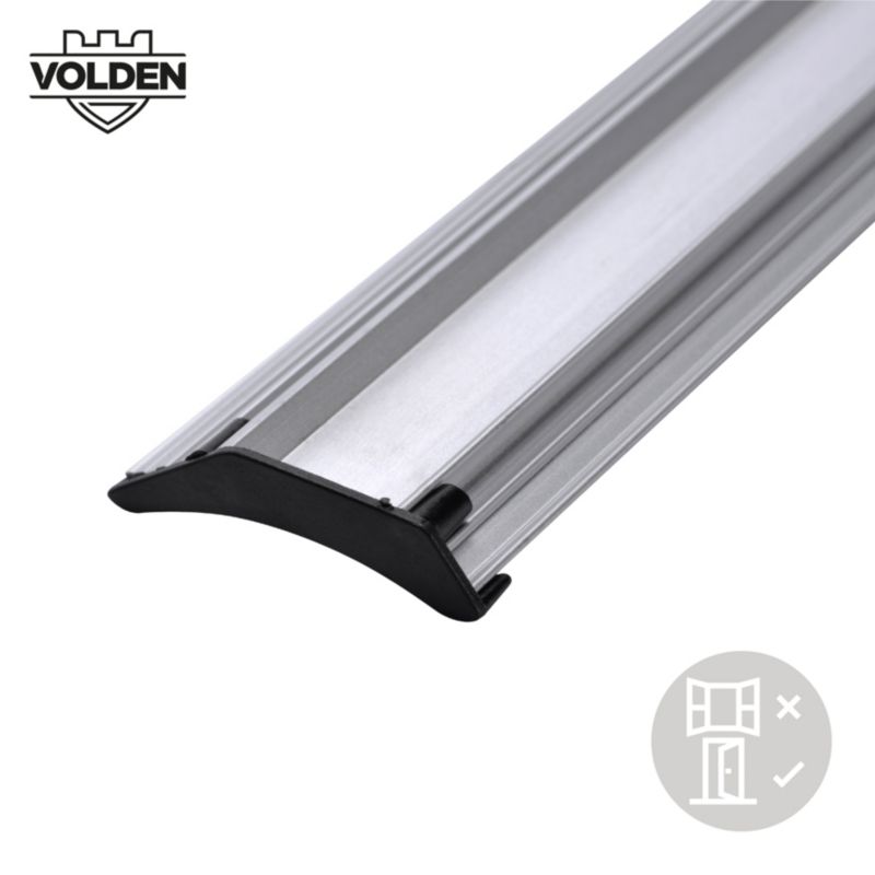 Aluminium Regnslagsliste 1 m Sølv