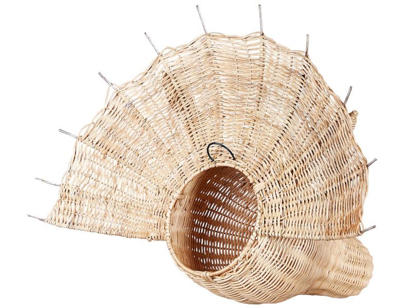 Vægdekoration Bioko Rattan Naturlig 1 stk.