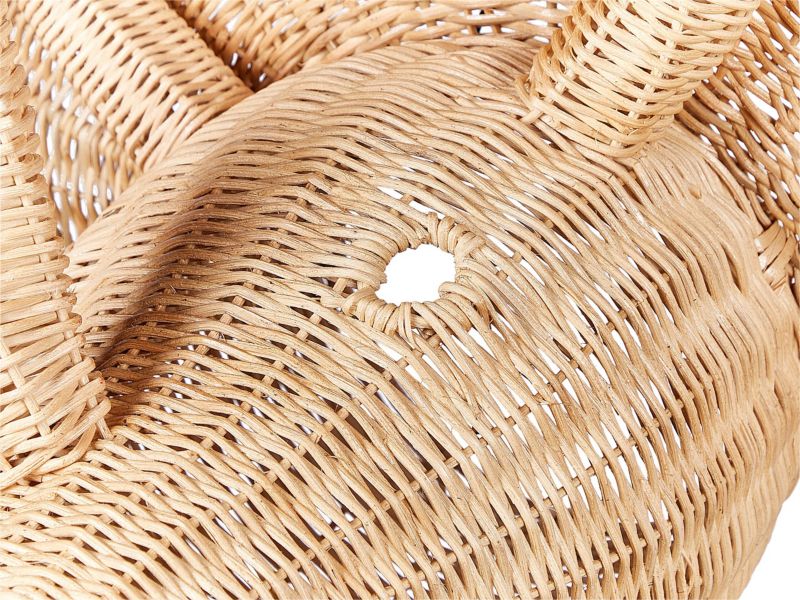 Vægdekoration Bioko Rattan Naturlig 1 stk.