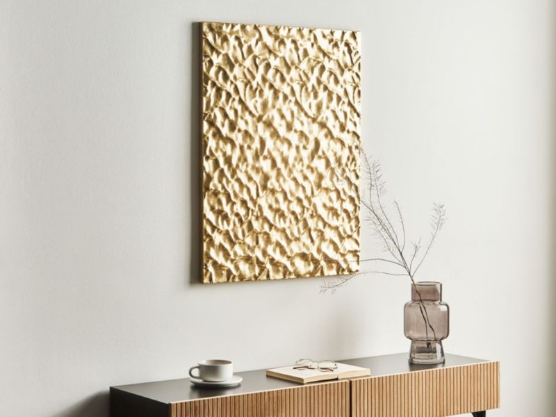 Coimbra metalvægdekoration i guld, 79 cm, 1 stk.