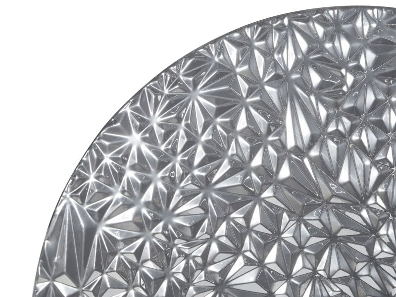 Vægdekoration Moscavide 59 cm Metal Sølv 1 stk.