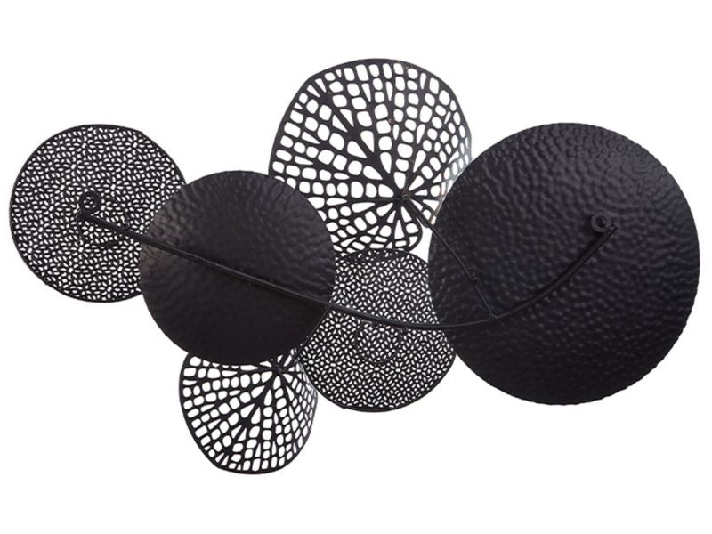 Vægdekoration Rhodium metal farverig 1 stk.
