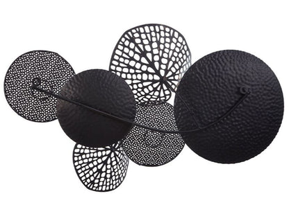 Vægdekoration Rhodium metal farverig 1 stk.