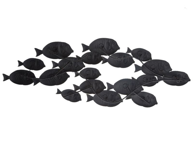 Vægdekoration fisk Fermium 47 cm metal farverig 1 stk.