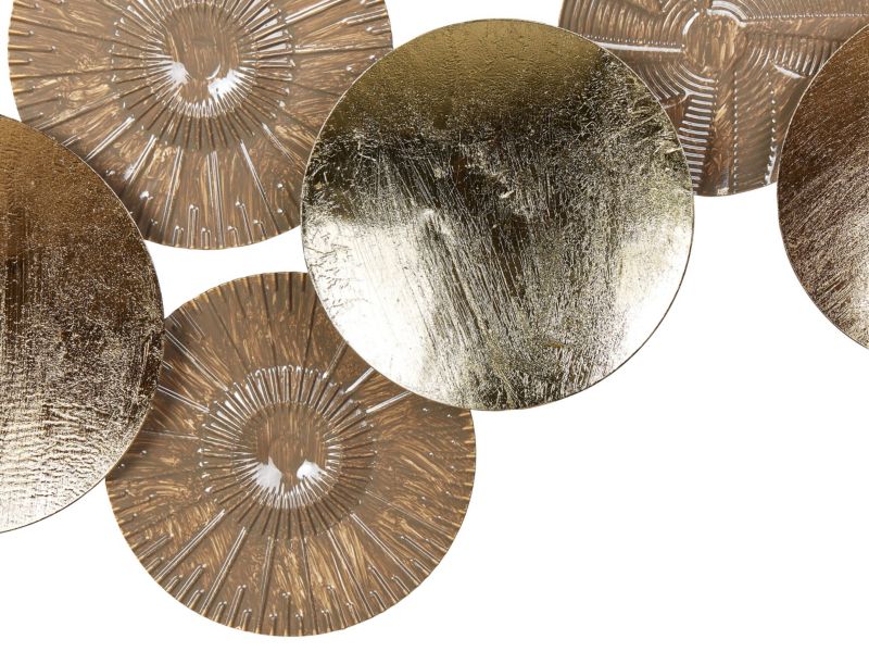 Thallium metal vægdekoration i guld, 1 stk.