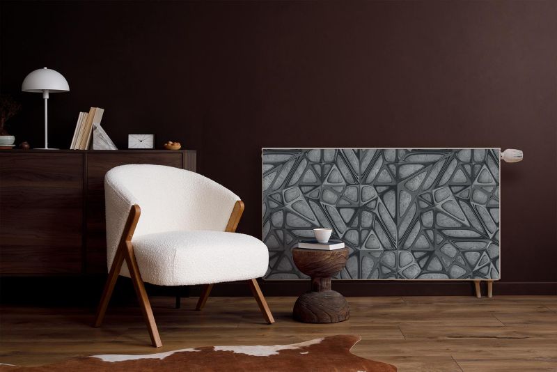 Magnetisk Radiatorskjuler 80x60 cm Metalstruktur