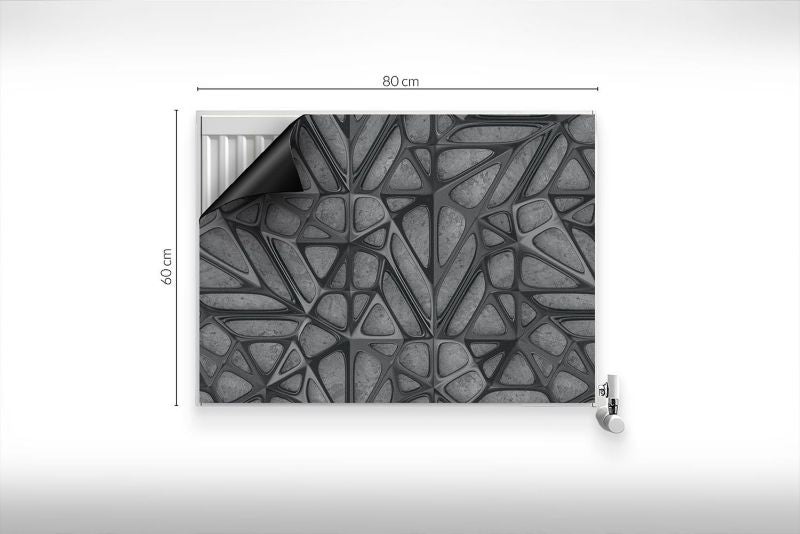 Magnetisk Radiatorskjuler 80x60 cm Metalstruktur