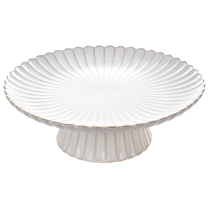 Dekorationsfad Keramisk 34x34x11 cm Creme