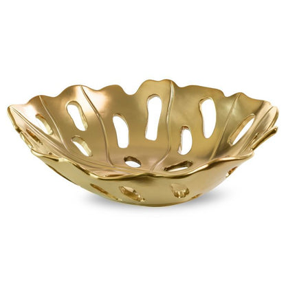 Dekorationsfad Keramisk 37x30 cm Guld