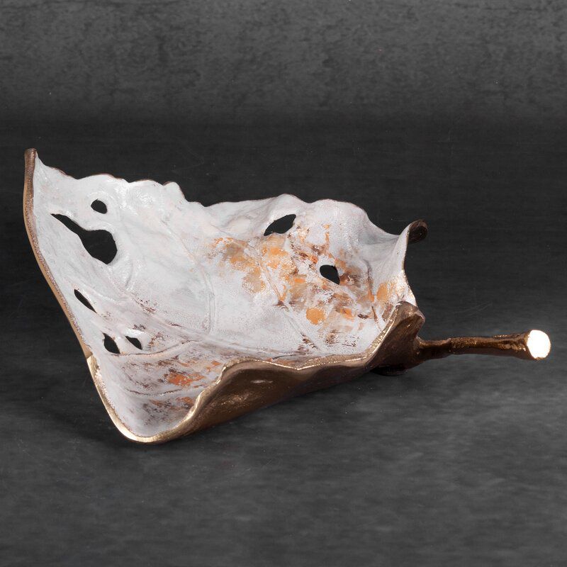 Dekorationsfad Keramisk 40x30 cm Creme Beige