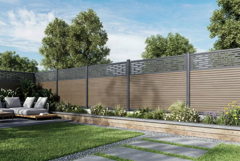 Dekorationsgitter Hegn URBAN/CITY 172,7x46,2 cm Antracit Aluminium