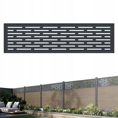 Dekorationsgitter Hegn URBAN/CITY 172,7x46,2 cm Antracit Aluminium