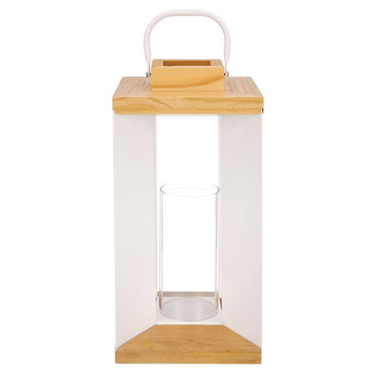 Dekorativ Lanterne 37 cm Hvid Metal