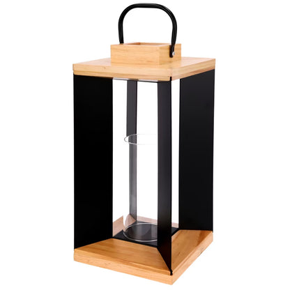 Dekorativ Lanterne 37 cm Sort Metal