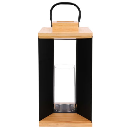 Dekorativ Lanterne 37 cm Sort Metal