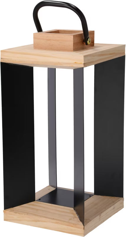 Dekorativ Lanterne 37 cm Sort Metal