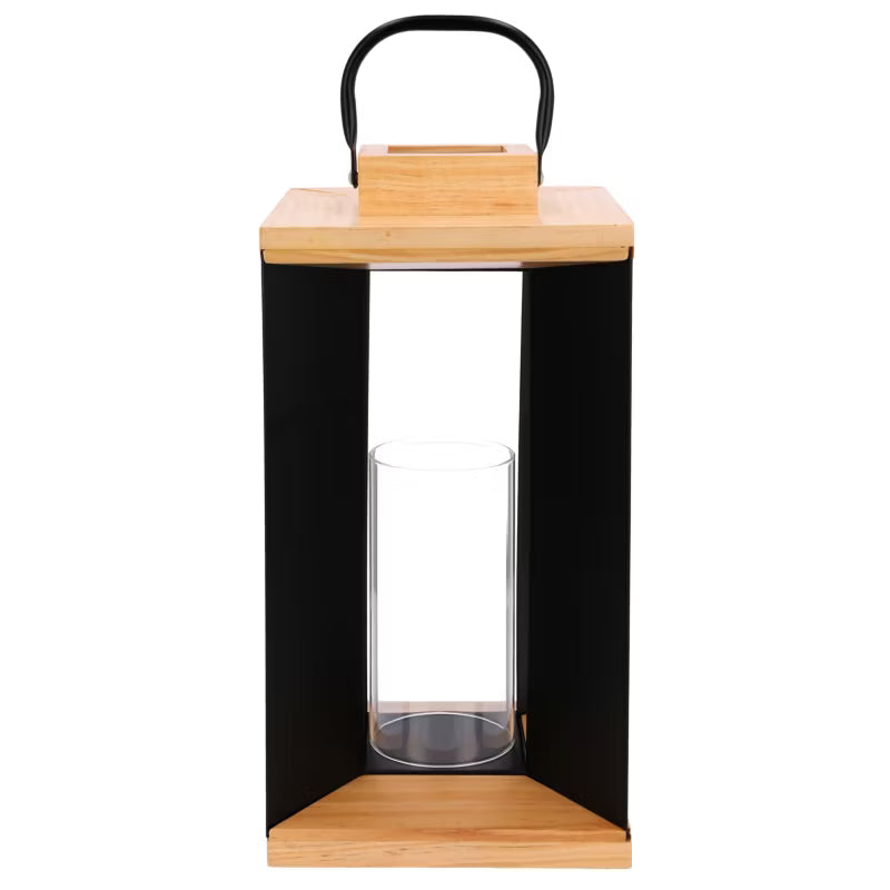 Dekorativ Lanterne 37 cm Sort Metal