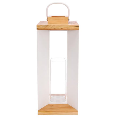 Dekorativ Lanterne 44 cm Hvid Metal