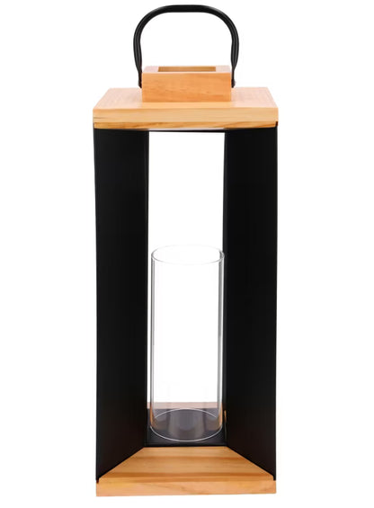Dekorativ Lanterne 44 cm Sort Metal