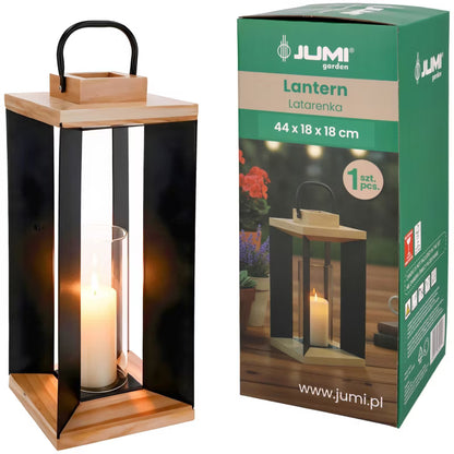 Dekorativ Lanterne 44 cm Sort Metal