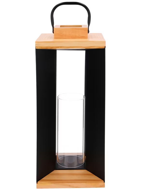 Dekorativ Lanterne 44 cm Sort Metal