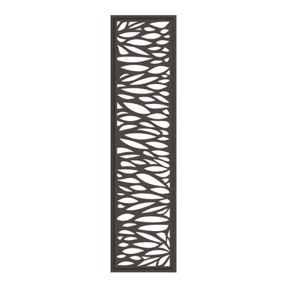 Dekorativt Hegnspanel Neva 44x179 cm Grå Aluminium