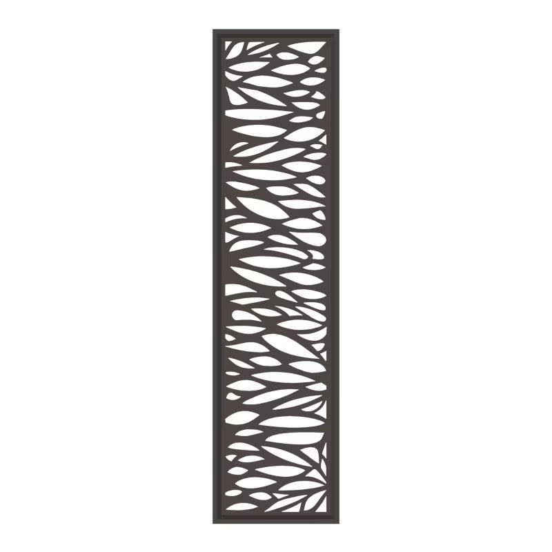 Dekorativt Hegnspanel Neva 44x179 cm Grå Aluminium