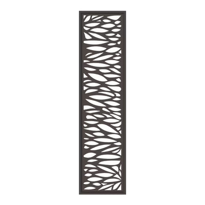 Dekorativt Hegnspanel Neva 44x179 cm Grå Aluminium