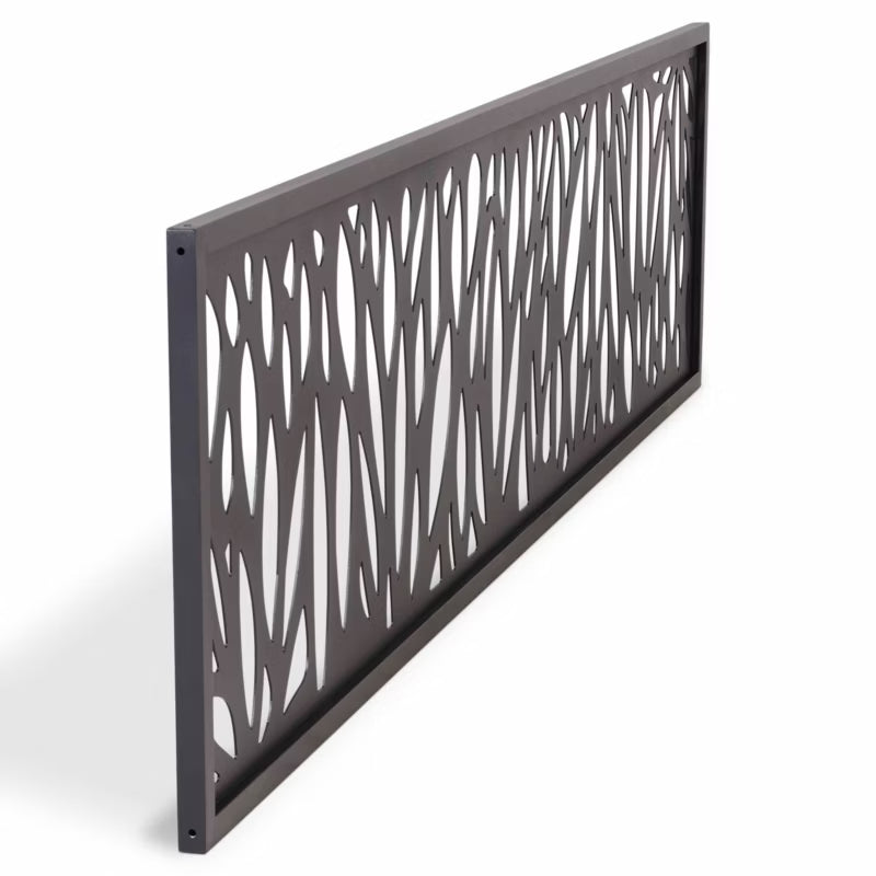 Dekorativt Hegnspanel Neva 44x179 cm Grå Aluminium