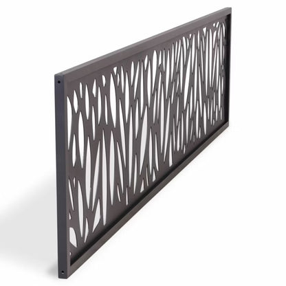 Dekorativt Hegnspanel Neva 44x179 cm Grå Aluminium