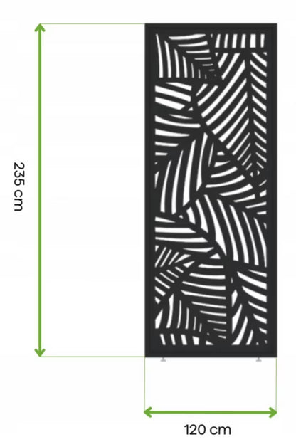 Dekorativt Panel til Pergola 115x235 cm Antracit