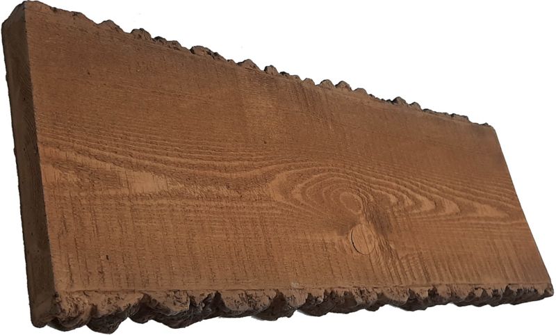 Betonbræt med bark Knap 23 x 60 cm