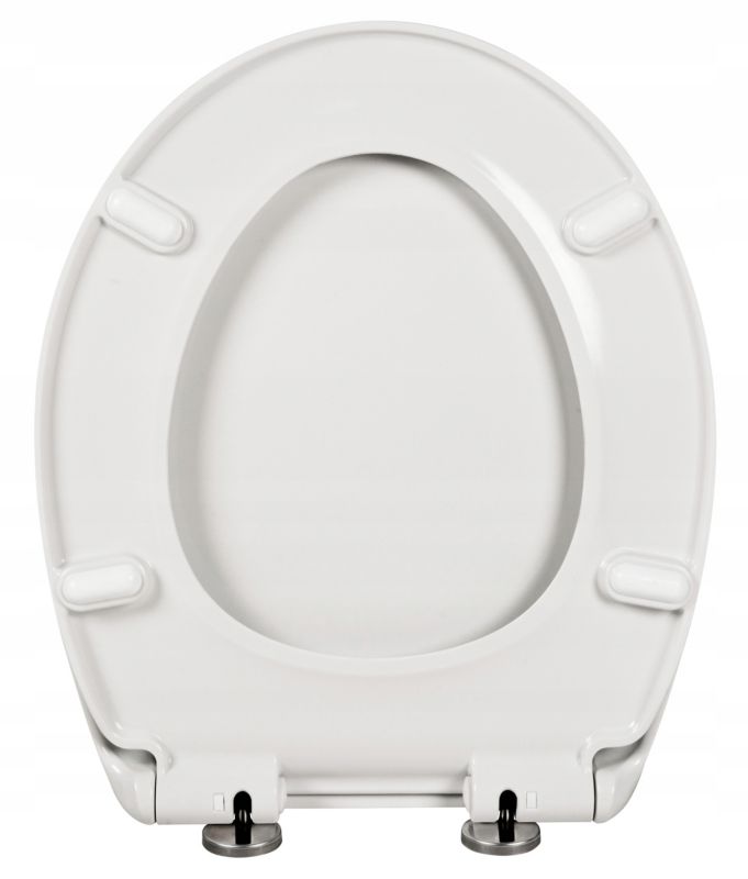Toiletsæde Hårdt Duroplast Hvidt Standard Softclose Quick-Release