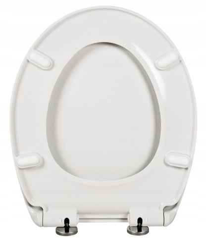 Toiletsæde Hårdt Duroplast Hvidt Standard Softclose Quick-Release