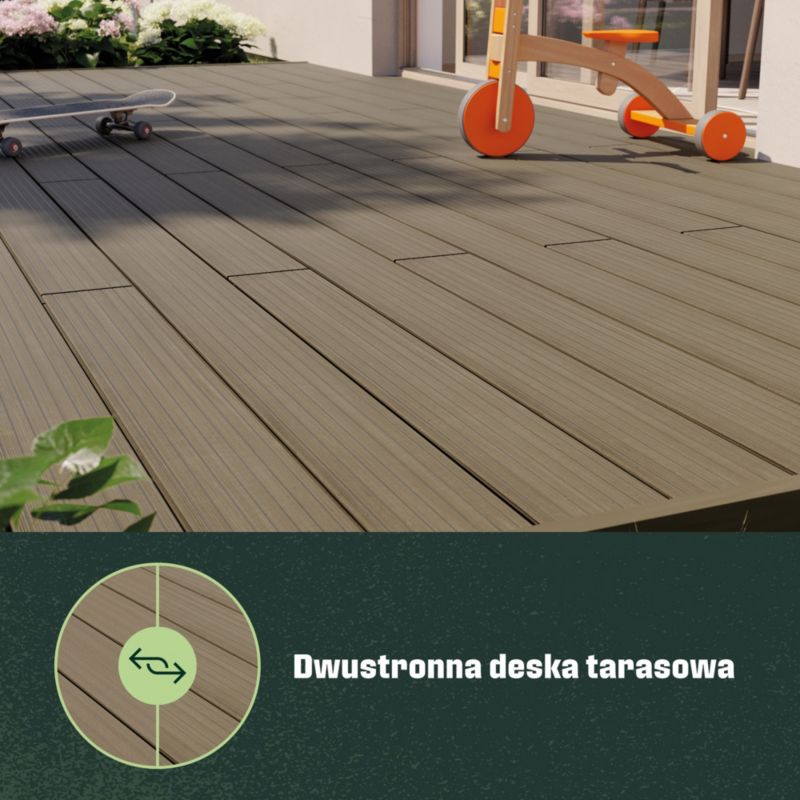 Neva Premium komposit terrassebræt i brun