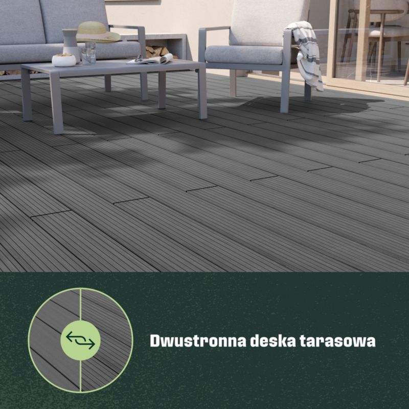 Neva Premium komposit terrassebræt i grå