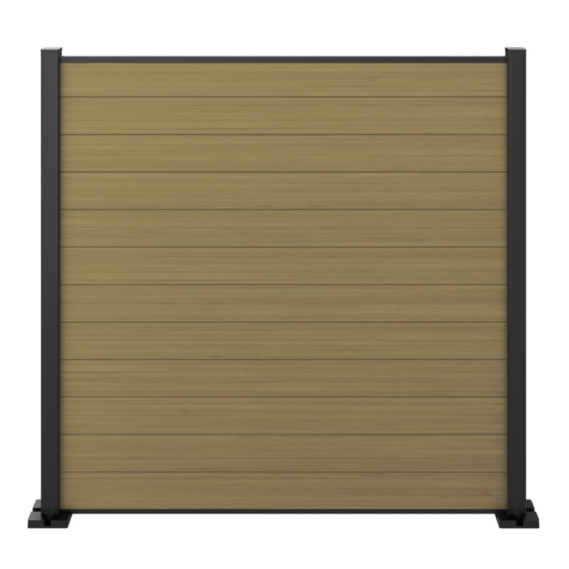 GoodHome Neva egetræ komposit hegnsbræt, 3 stk.